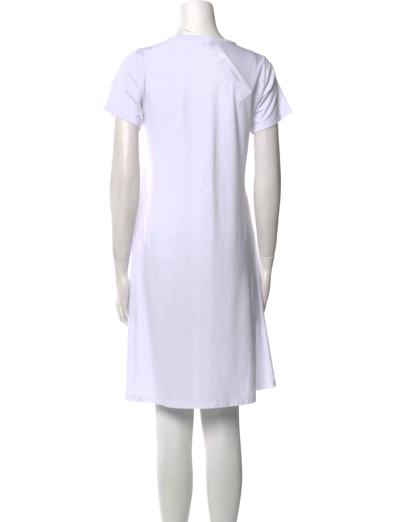 The Frankie Shop Crew Neck Knee-Length Dress - White Dresses, Clothing -  WFSOP36677 | The RealReal