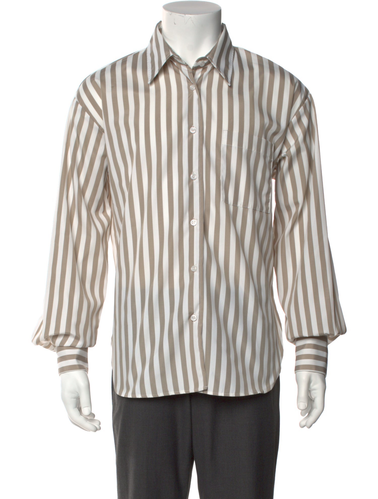 The Frankie Shop Striped Long Sleeve Dress Shirt