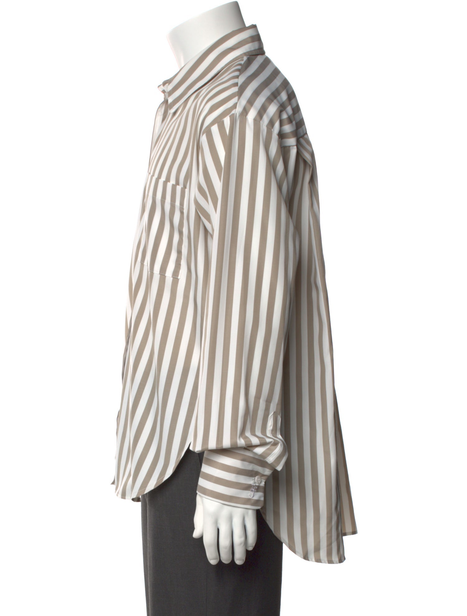 The Frankie Shop Striped Long Sleeve Dress Shirt