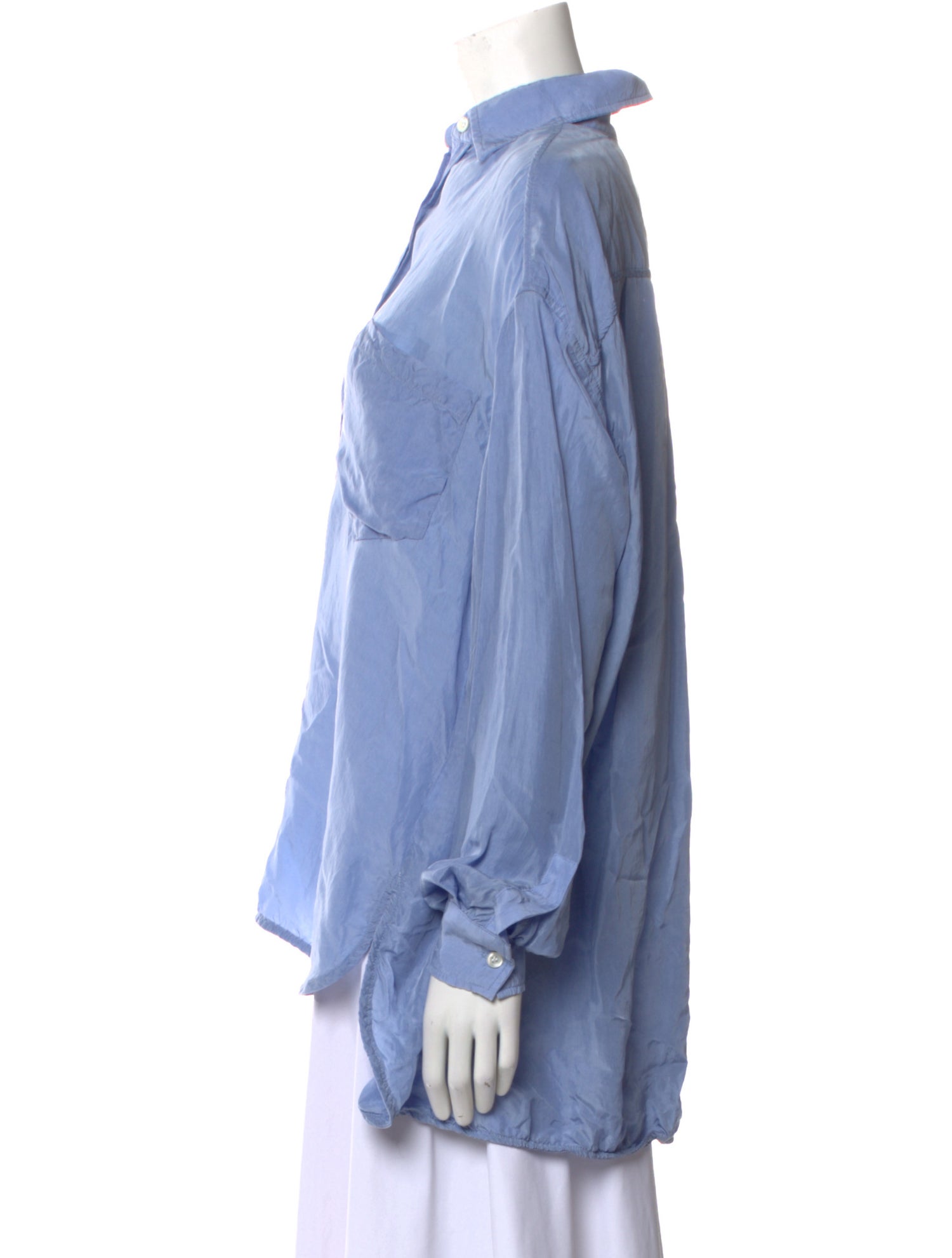 The Frankie Shop Long Sleeve Button-Up Top