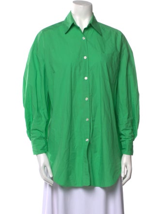 The Frankie Shop Long Sleeve Button-Up Top