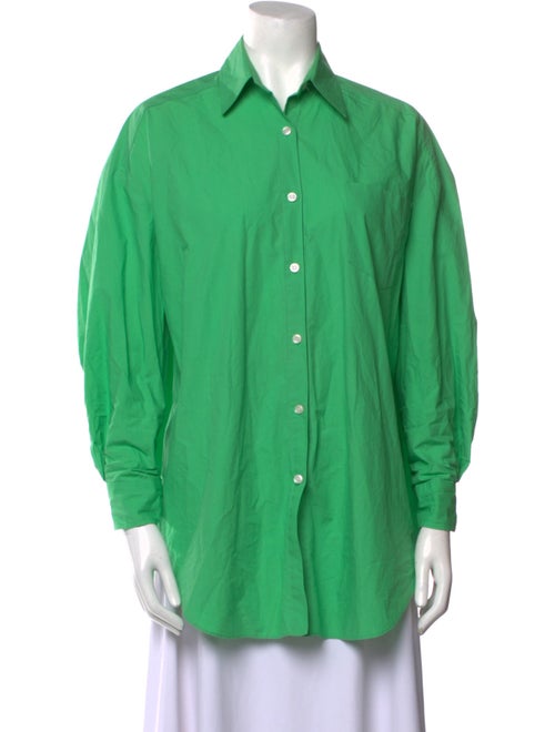 The Frankie Shop Long Sleeve Button-Up Top