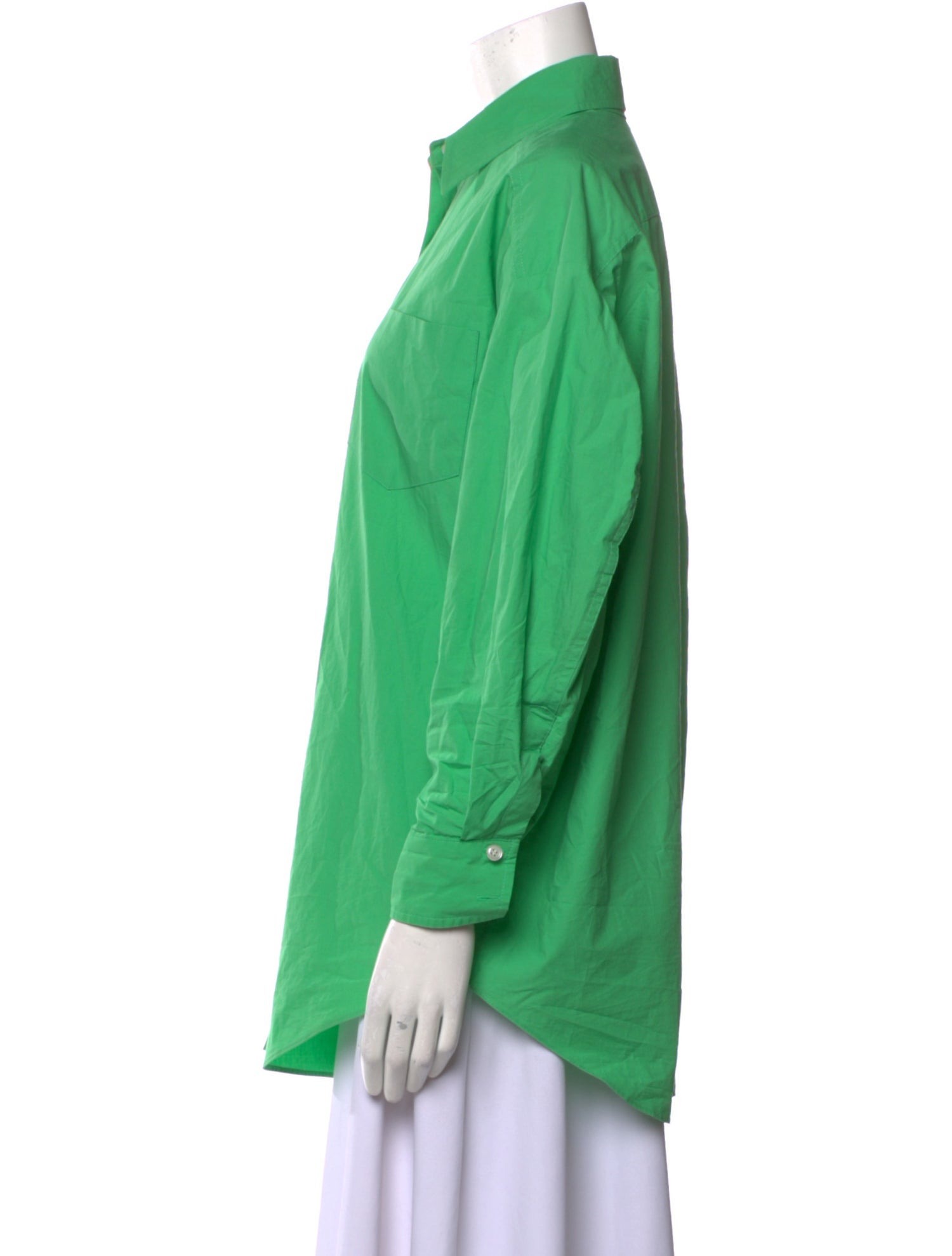 The Frankie Shop Long Sleeve Button-Up Top