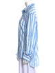 The Frankie Shop Striped Long Sleeve Button-Up Top