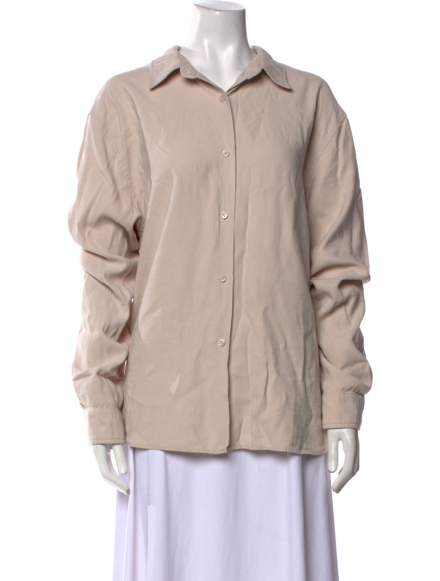 The Frankie Shop Long Sleeve Button-Up Top