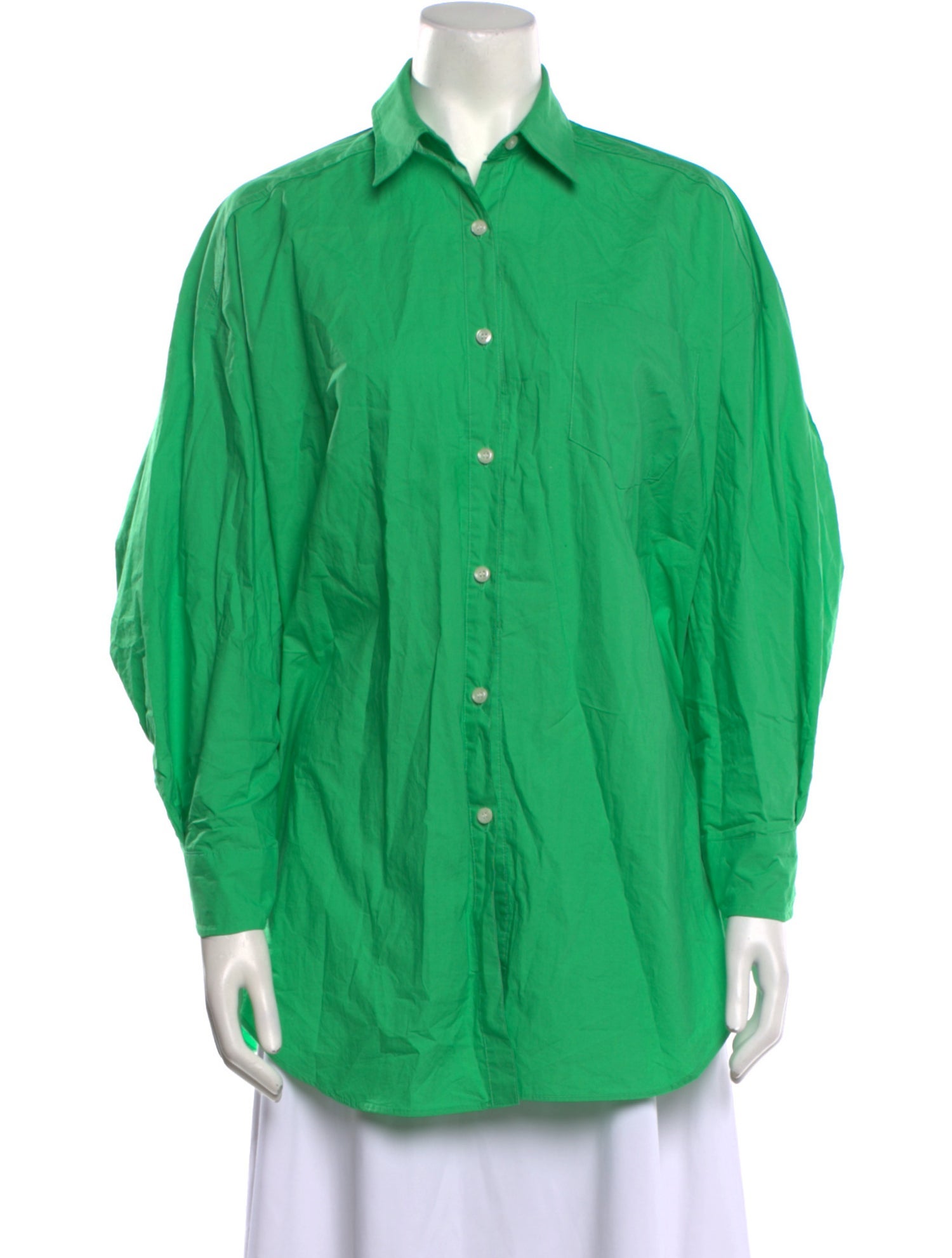 The Frankie Shop Long Sleeve Button-Up Top