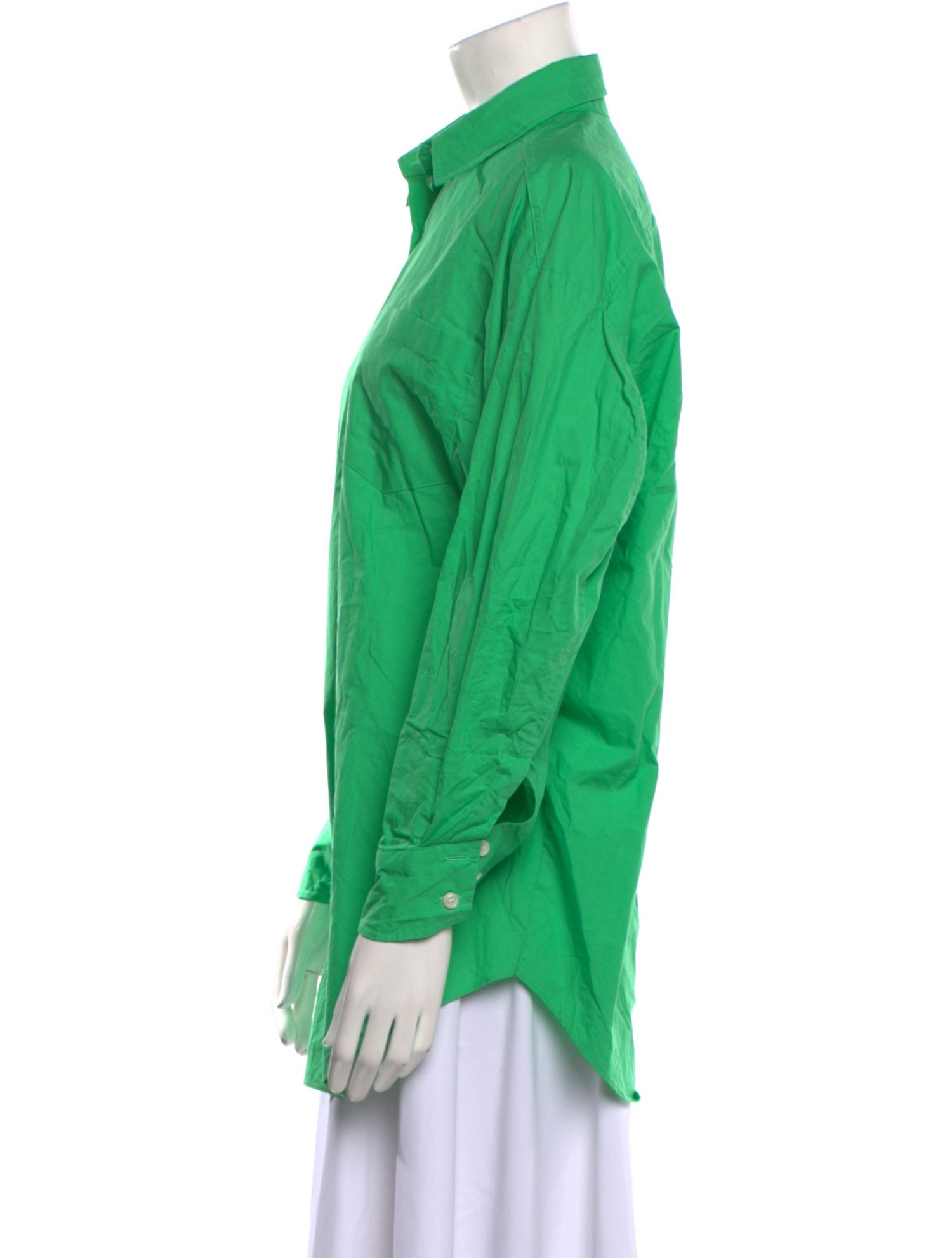 The Frankie Shop Long Sleeve Button-Up Top