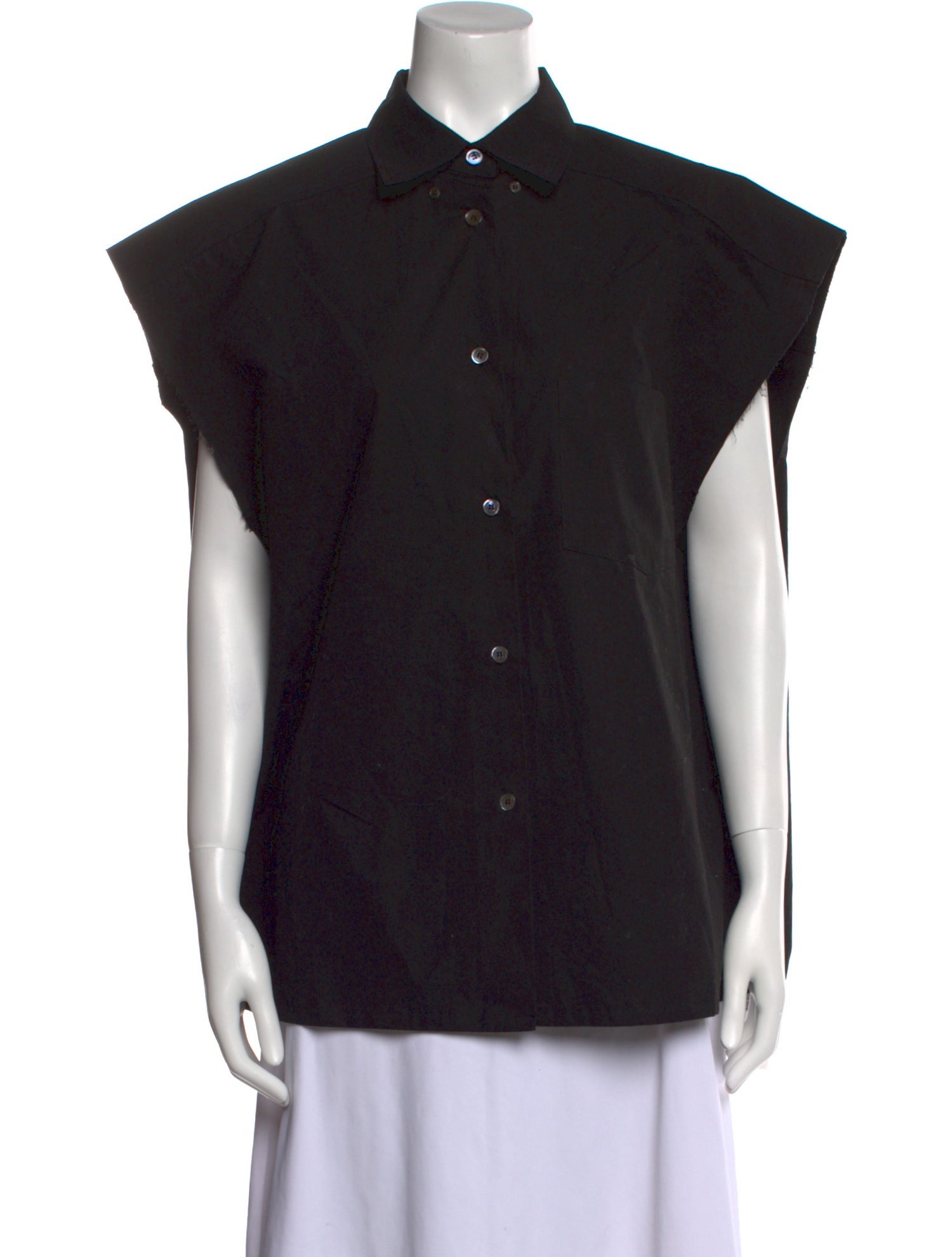 The Frankie Shop Short Sleeve Button-Up Top