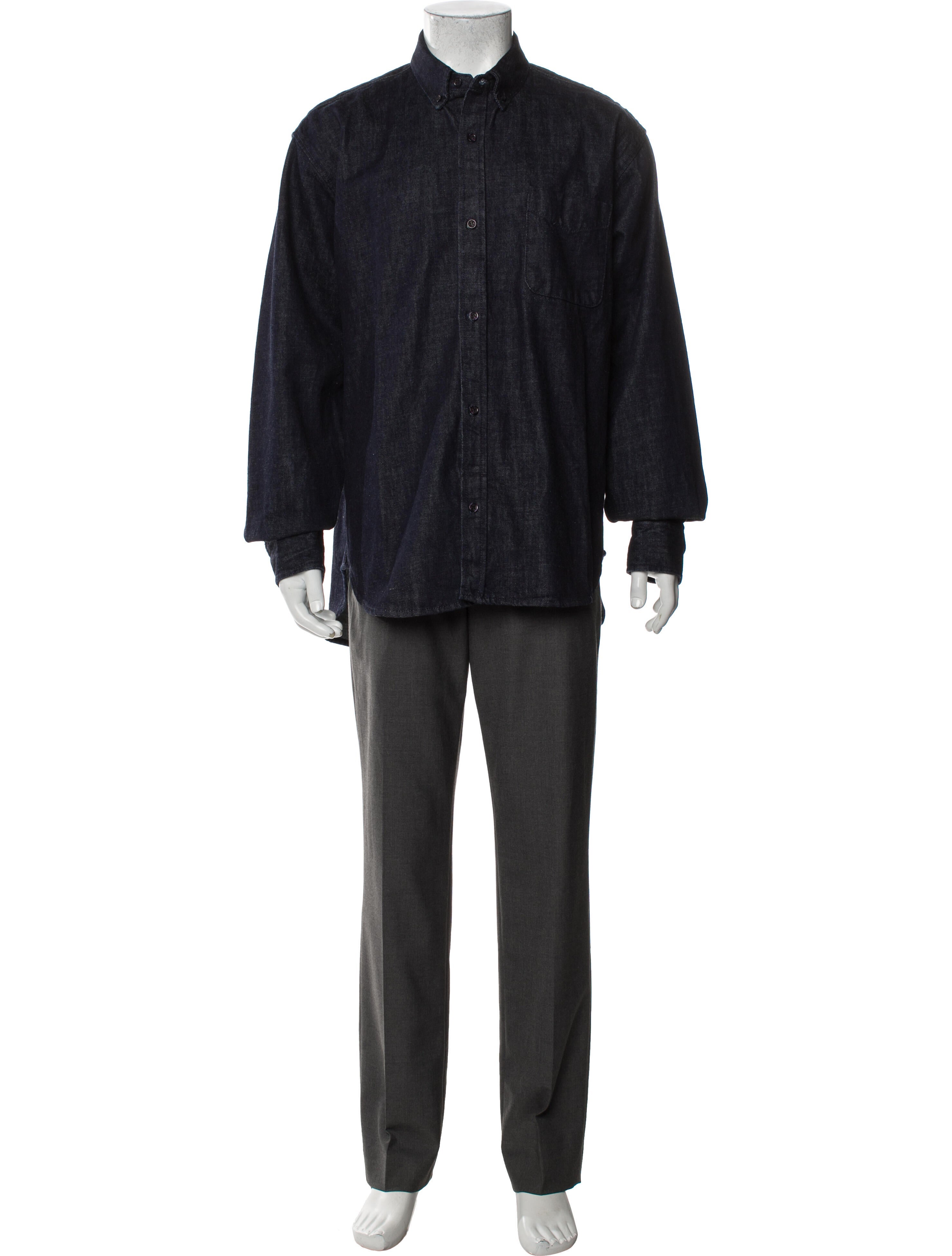 The Frankie Shop Long Sleeve Denim Shirt