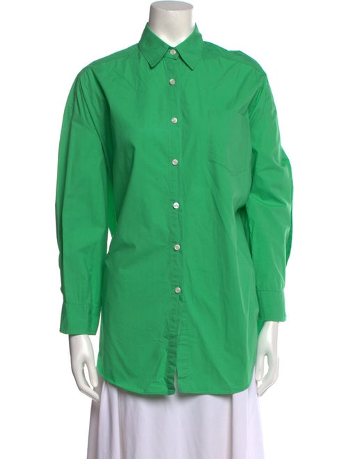 The Frankie Shop Long Sleeve Button-Up Top