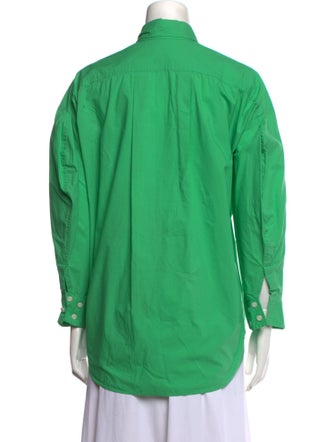 The Frankie Shop Long Sleeve Button-Up Top