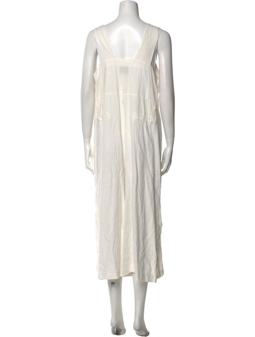 The Frankie Shop Linen V-Neck Jumpsuit