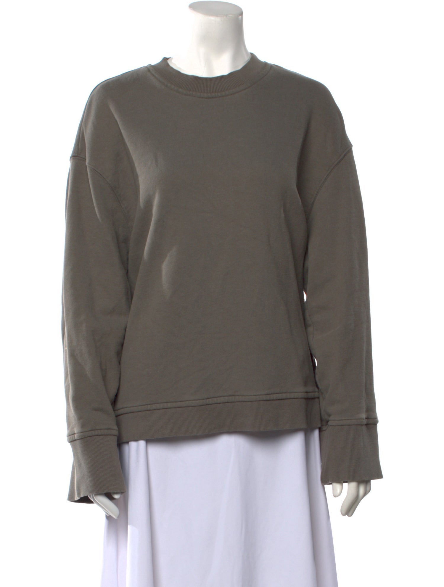The Frankie Shop Crew Neck Long Sleeve Sweatshirt