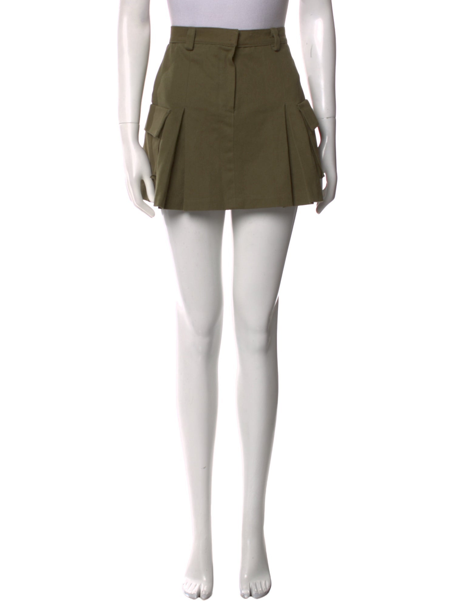 The Frankie Shop Pleated Accents Mini Skirt