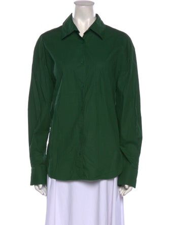 The Frankie Shop Long Sleeve Button-Up Top