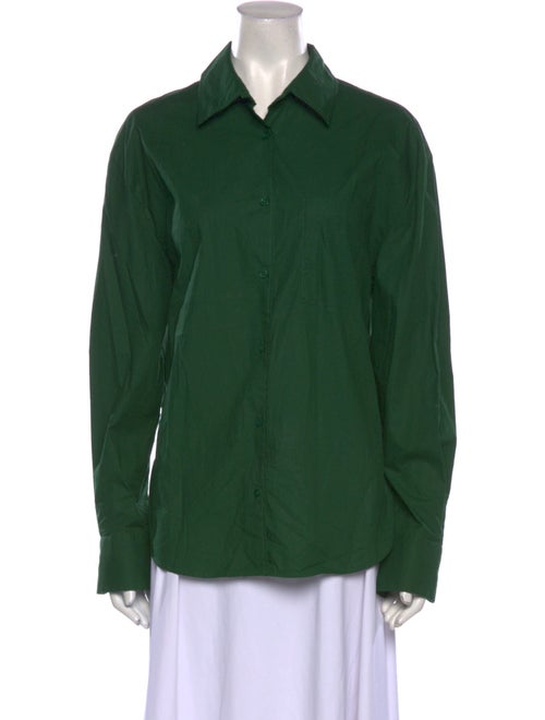 The Frankie Shop Long Sleeve Button-Up Top