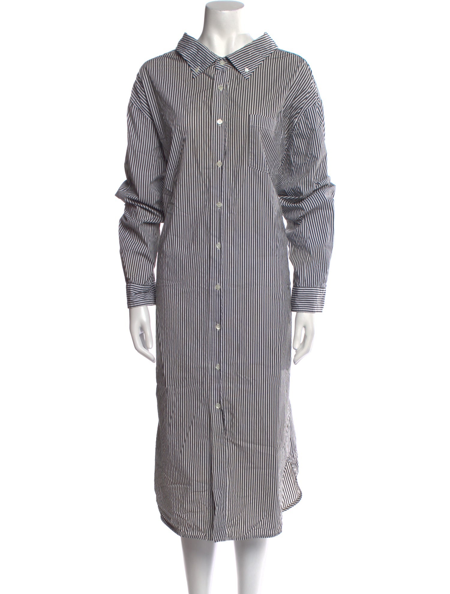 The Frankie Shop Striped Midi Length Dress