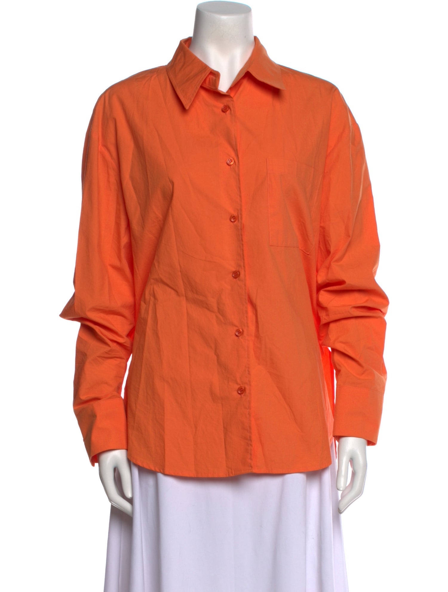 The Frankie Shop Long Sleeve Button-Up Top