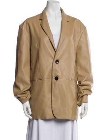 The Frankie Shop Jackets Faux Leather Blazer L
