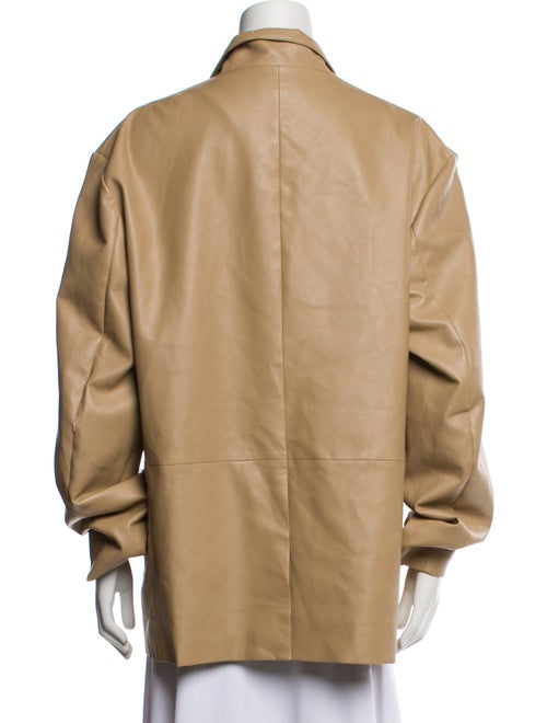 The Frankie Shop Faux Leather Blazer