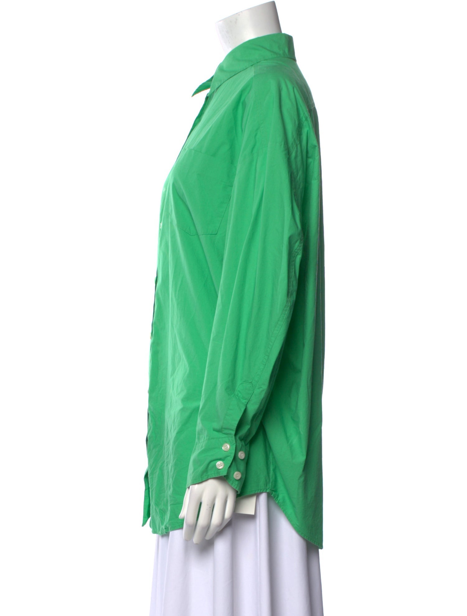 The Frankie Shop Long Sleeve Button-Up Top