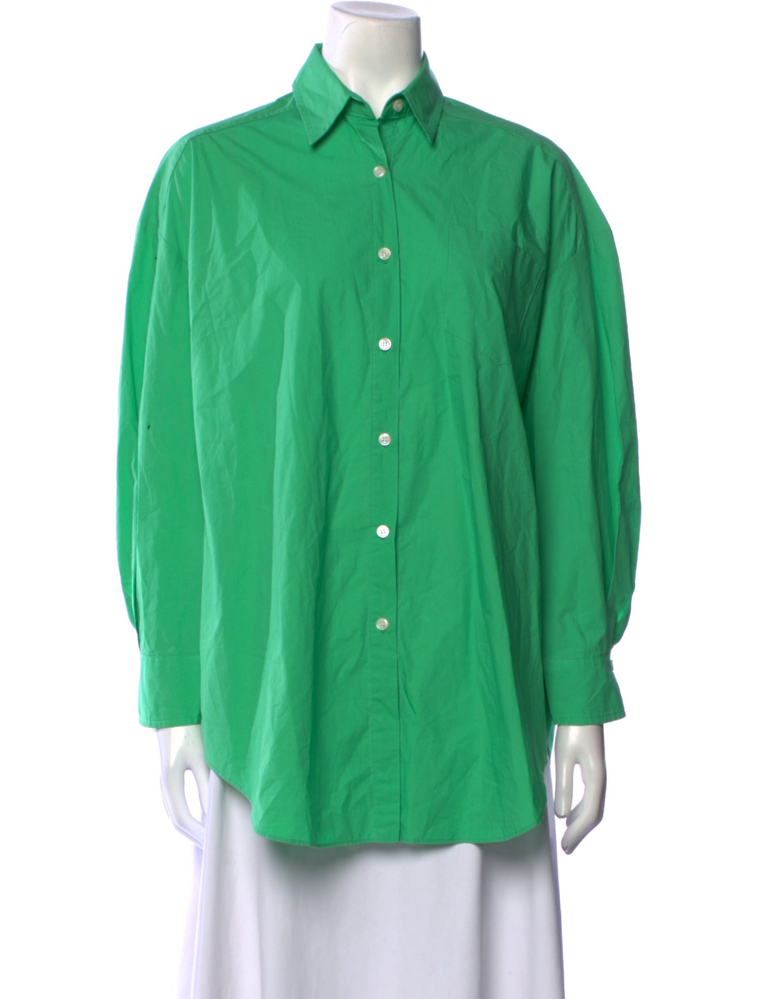 The Frankie Shop Long Sleeve Button-Up Top