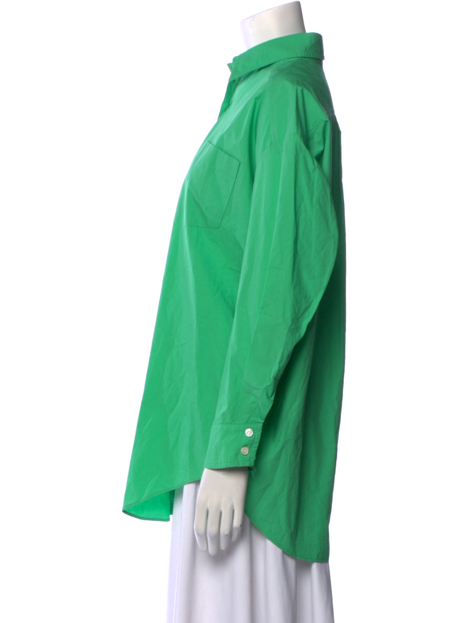 The Frankie Shop Long Sleeve Button-Up Top