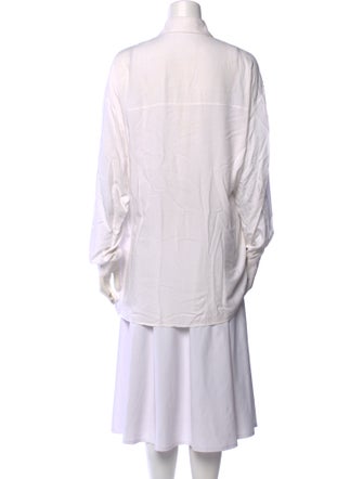 The Frankie Shop Long Sleeve Button-Up Top