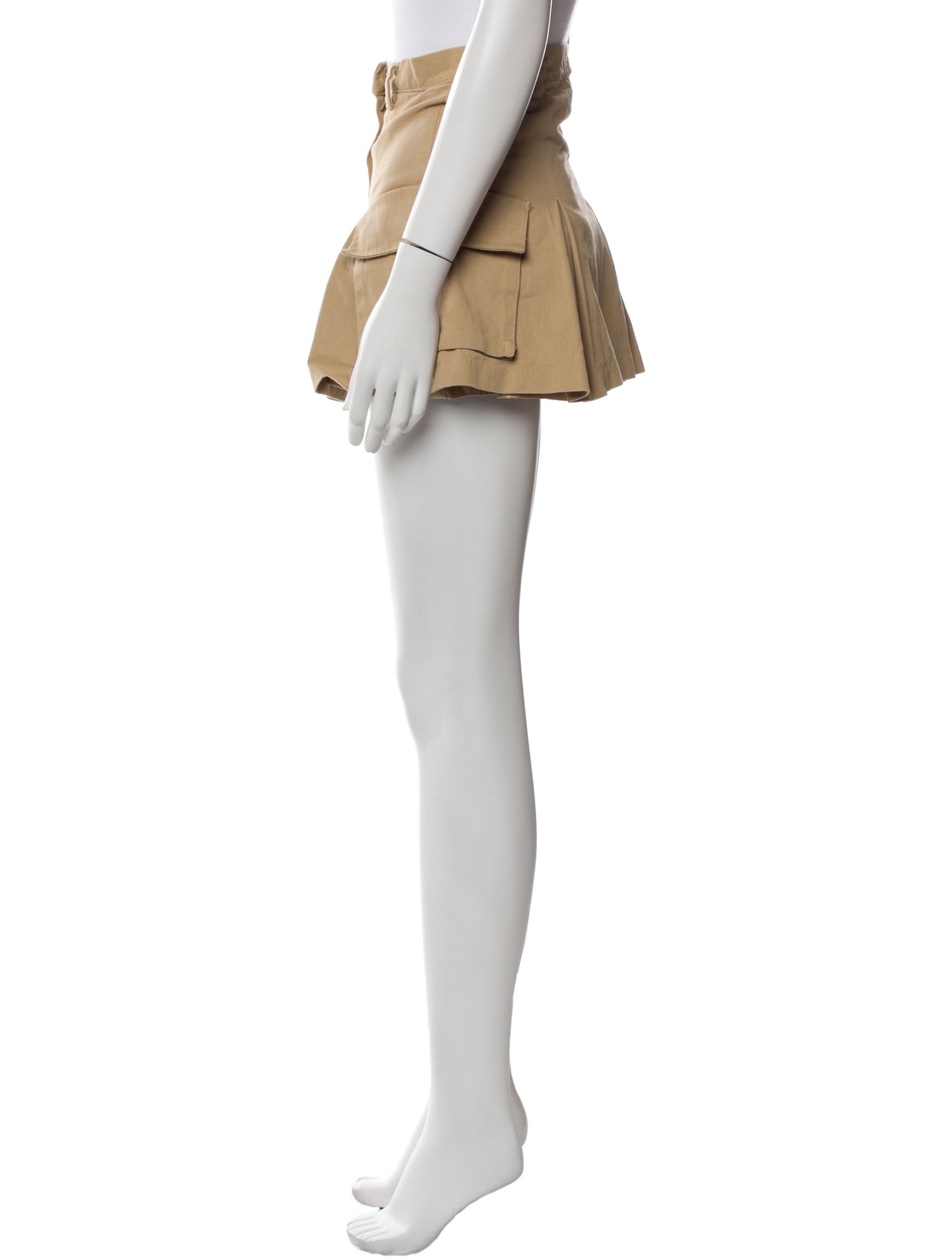 The Frankie Shop Pleated Accents Mini Skirt