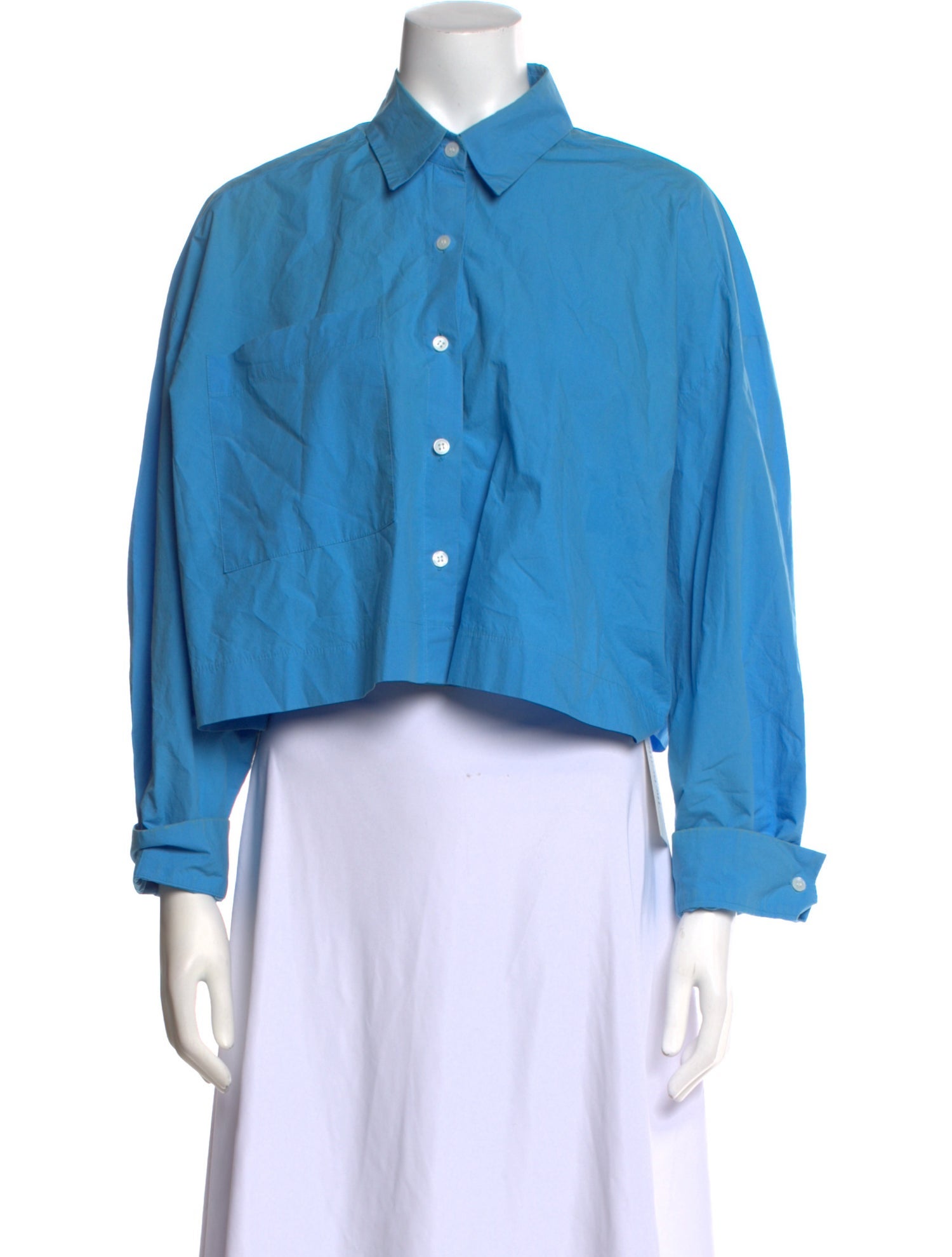 The Frankie Shop Long Sleeve Crop Top