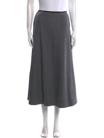 The Frankie Shop Wool Midi Length Skirt