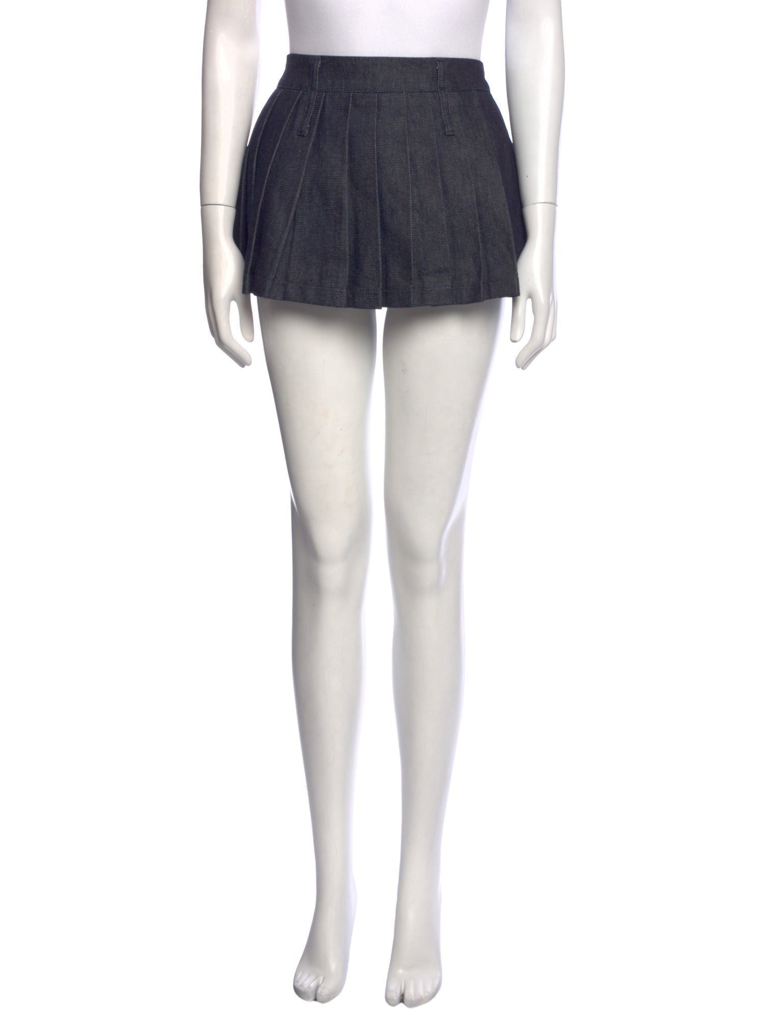 The Frankie Shop Pleated Accents Mini Skirt