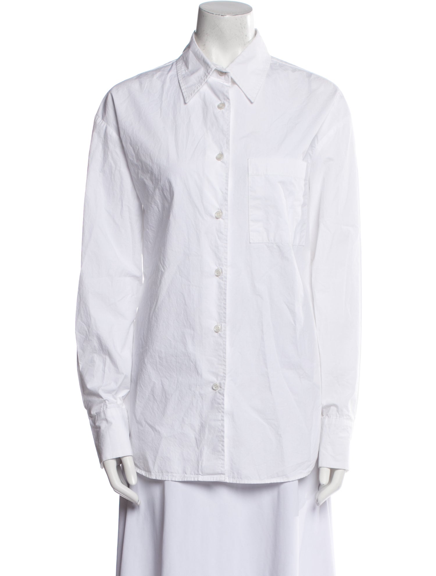 The Frankie Shop Long Sleeve Button-Up Top