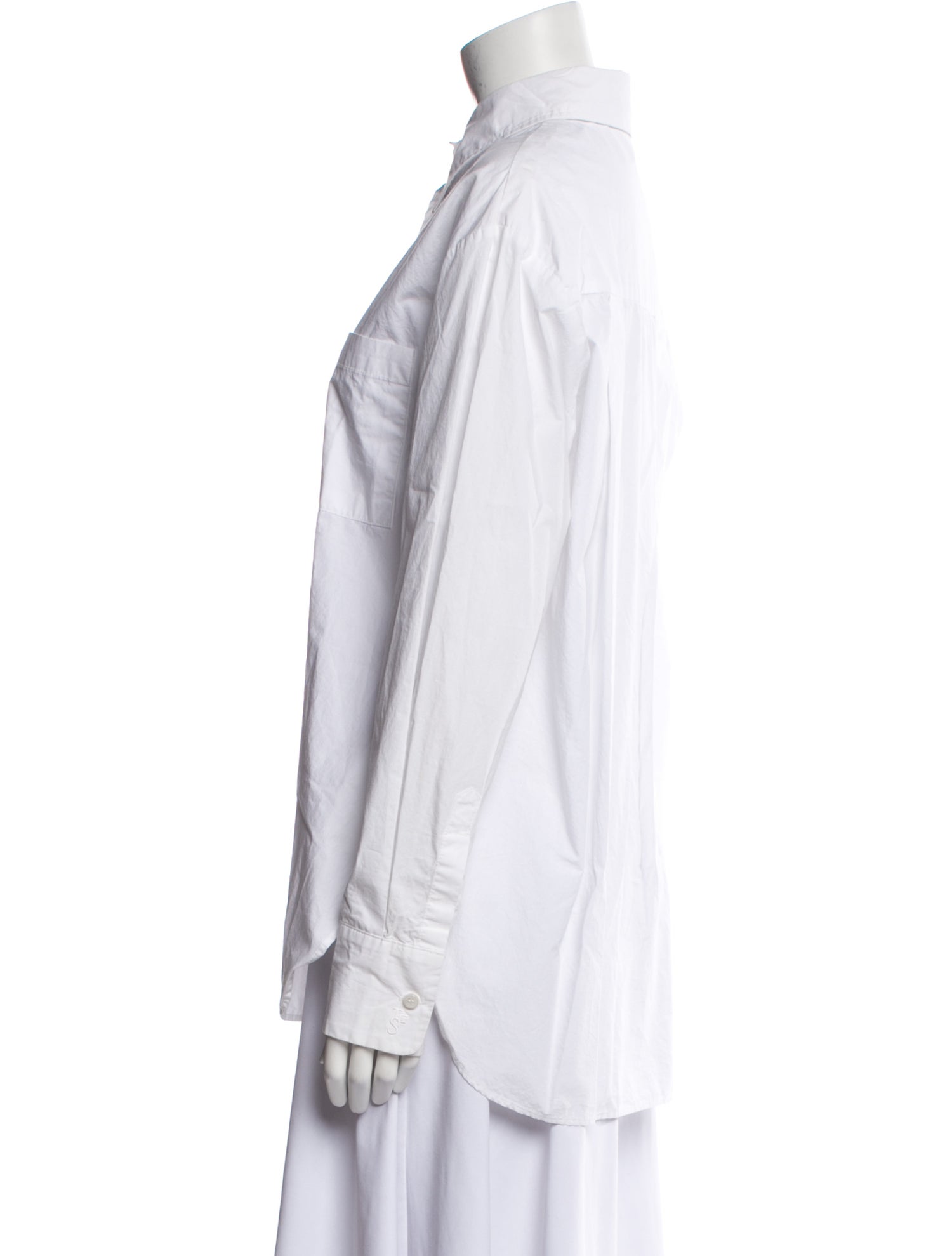 The Frankie Shop Long Sleeve Button-Up Top