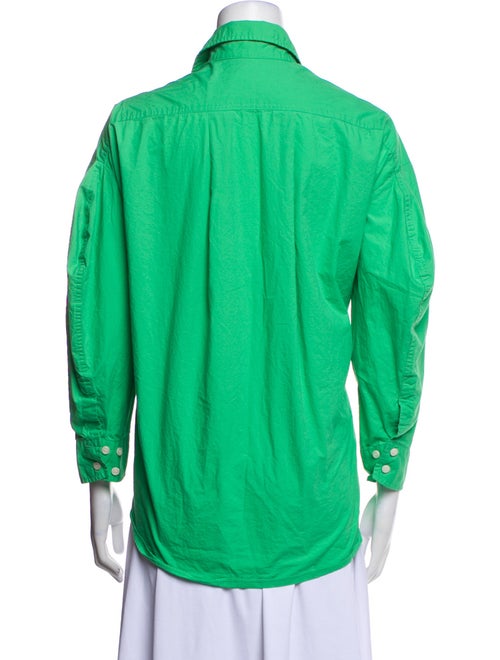 The Frankie Shop Three-Quarter Sleeve Button-Up Top