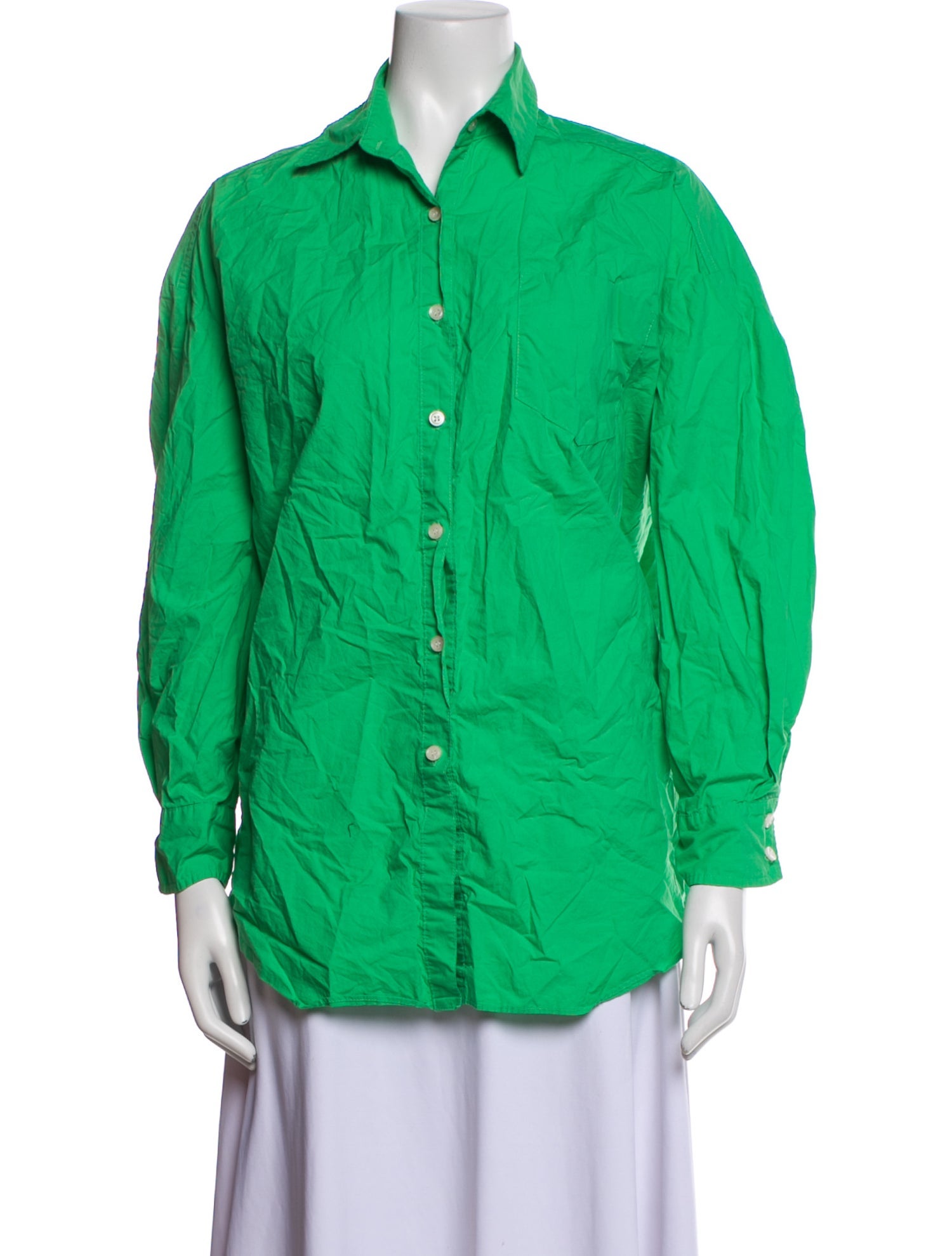 The Frankie Shop Long Sleeve Button-Up Top