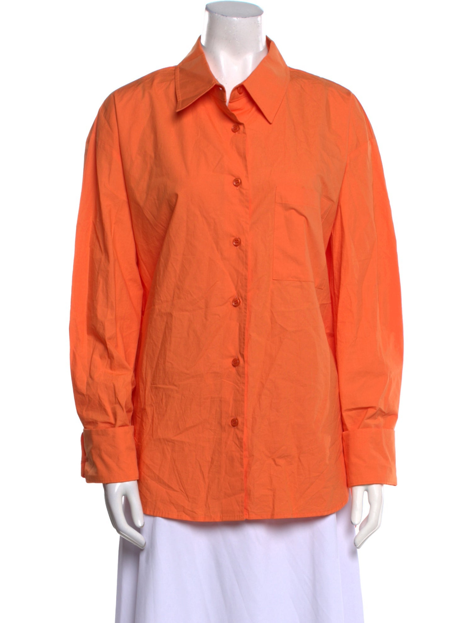 The Frankie Shop Long Sleeve Button-Up Top