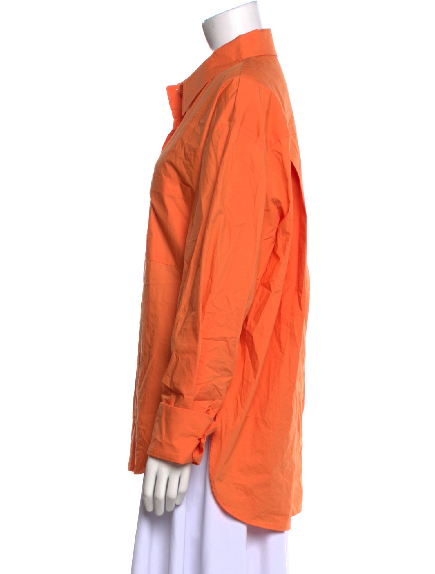 The Frankie Shop Long Sleeve Button-Up Top