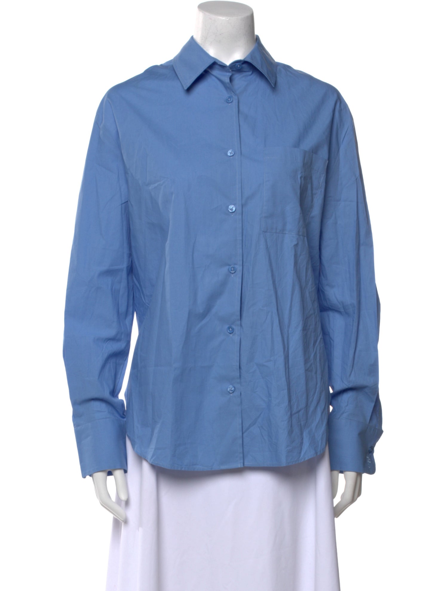 The Frankie Shop Long Sleeve Button-Up Top