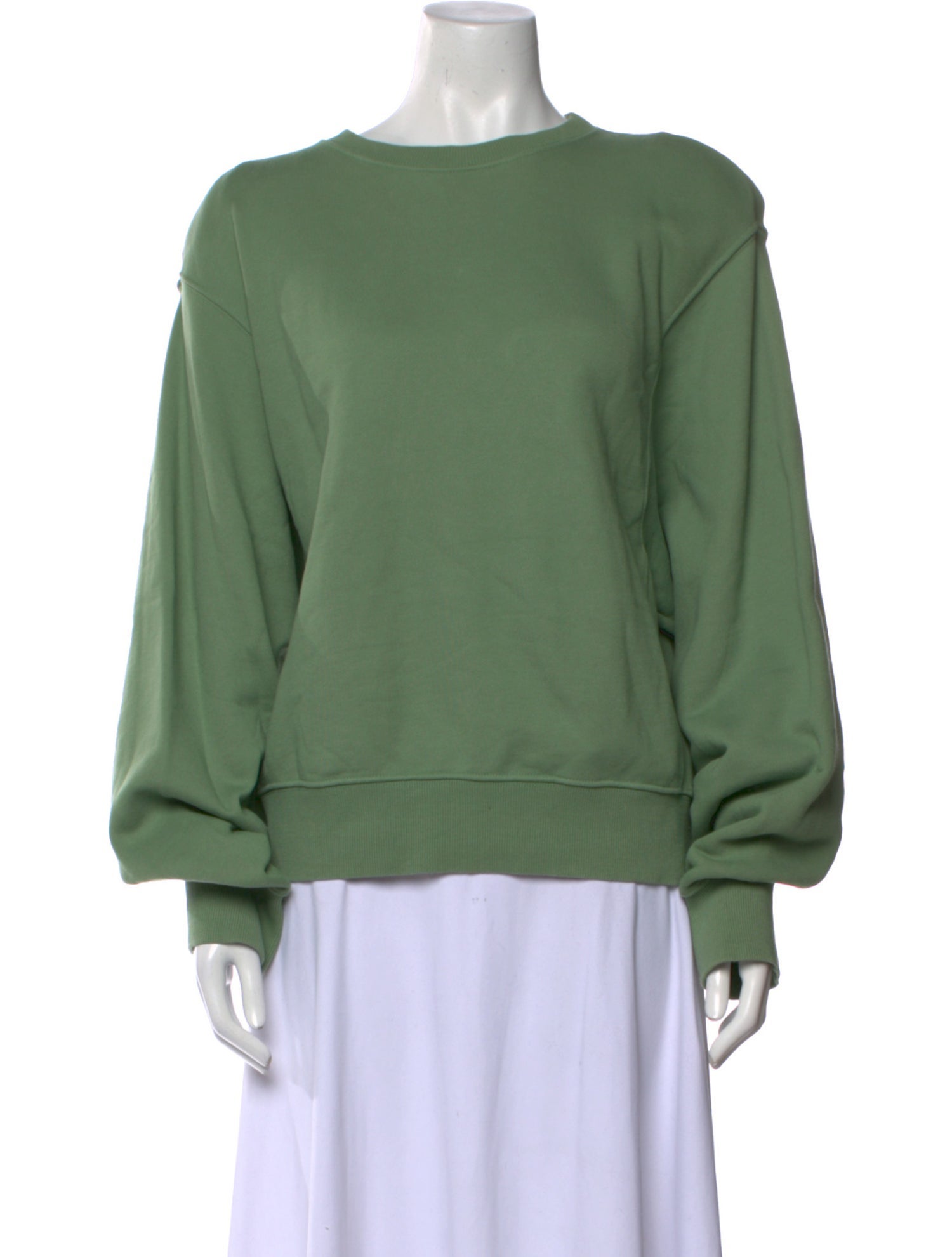 The Frankie Shop Bateau Neckline Long Sleeve Sweatshirt