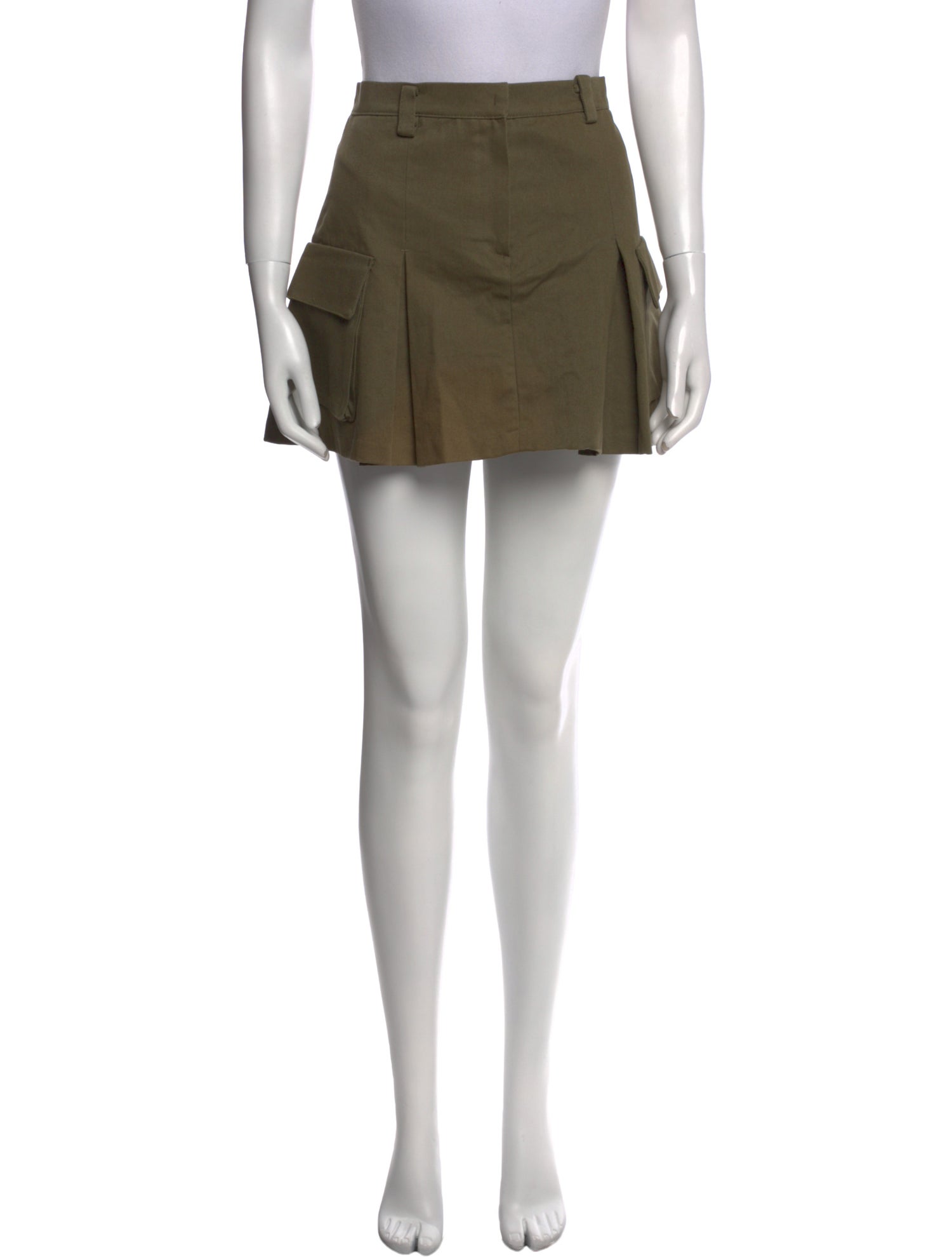 The Frankie Shop Pleated Accents Mini Skirt