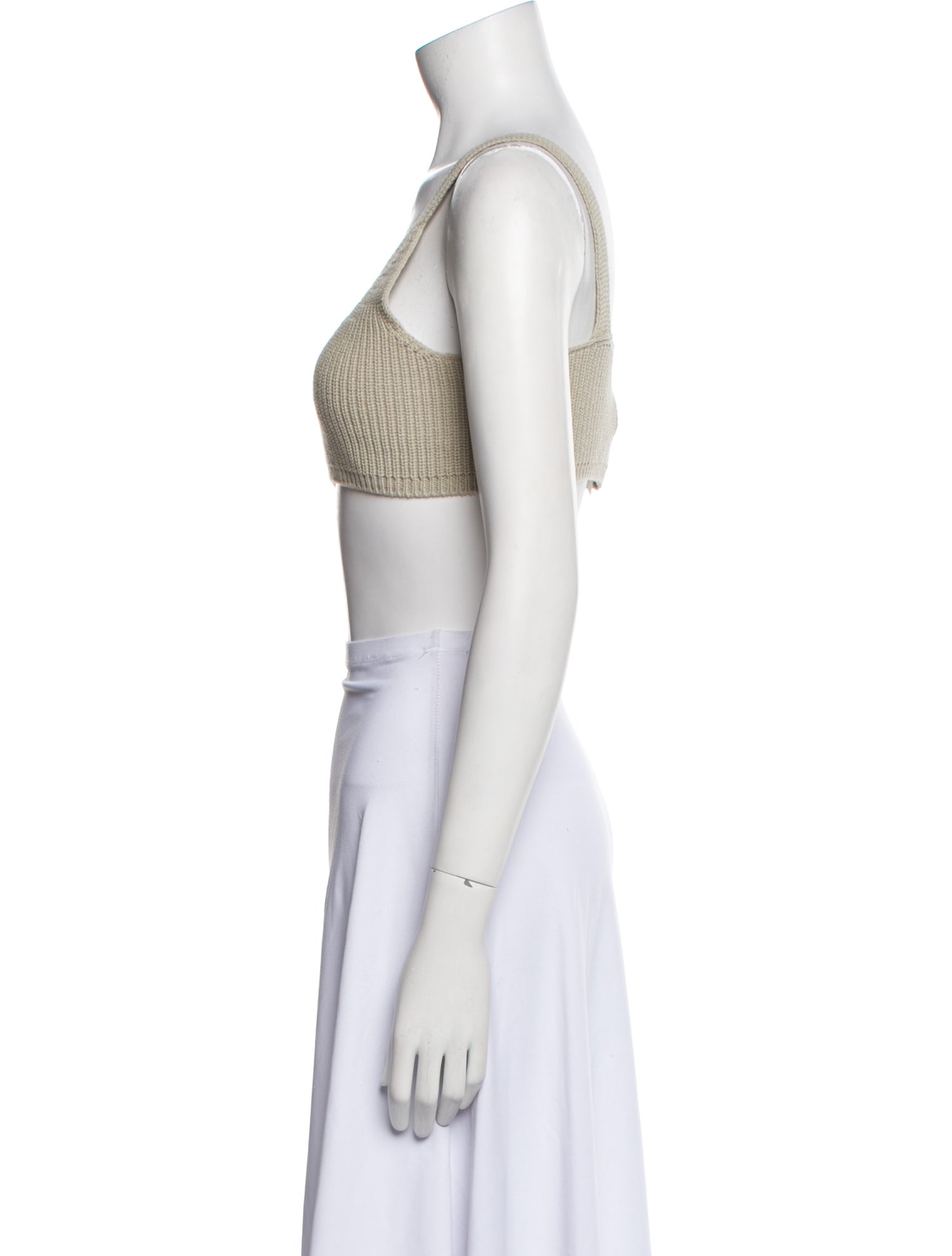 The Frankie Shop V-Neck Sleeveless Crop Top