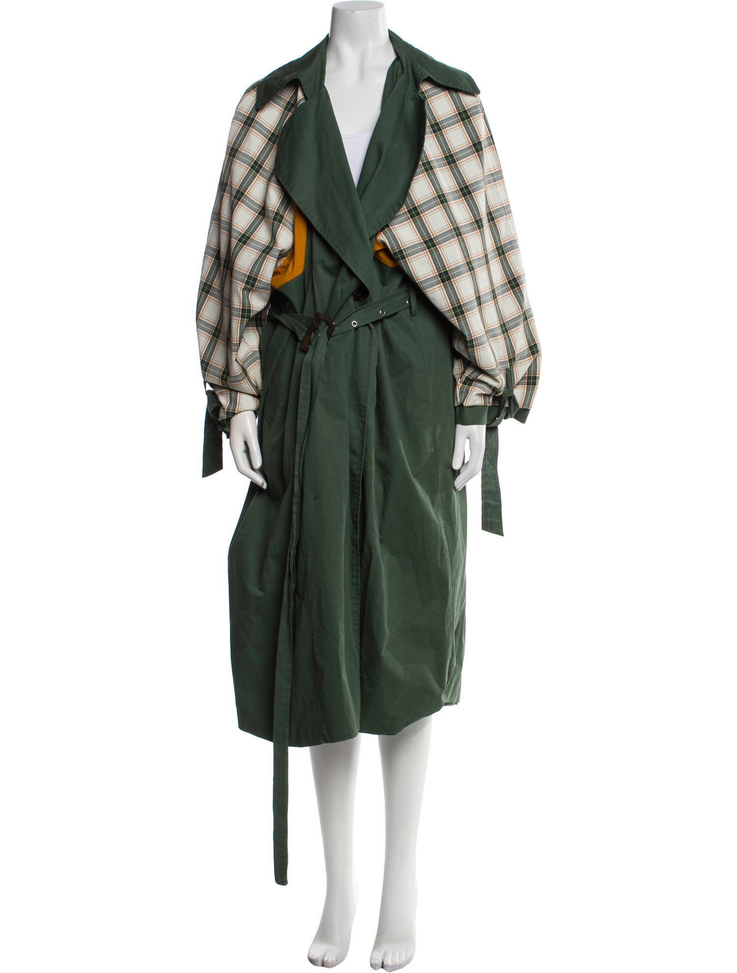 The Frankie Shop Plaid Print Coat