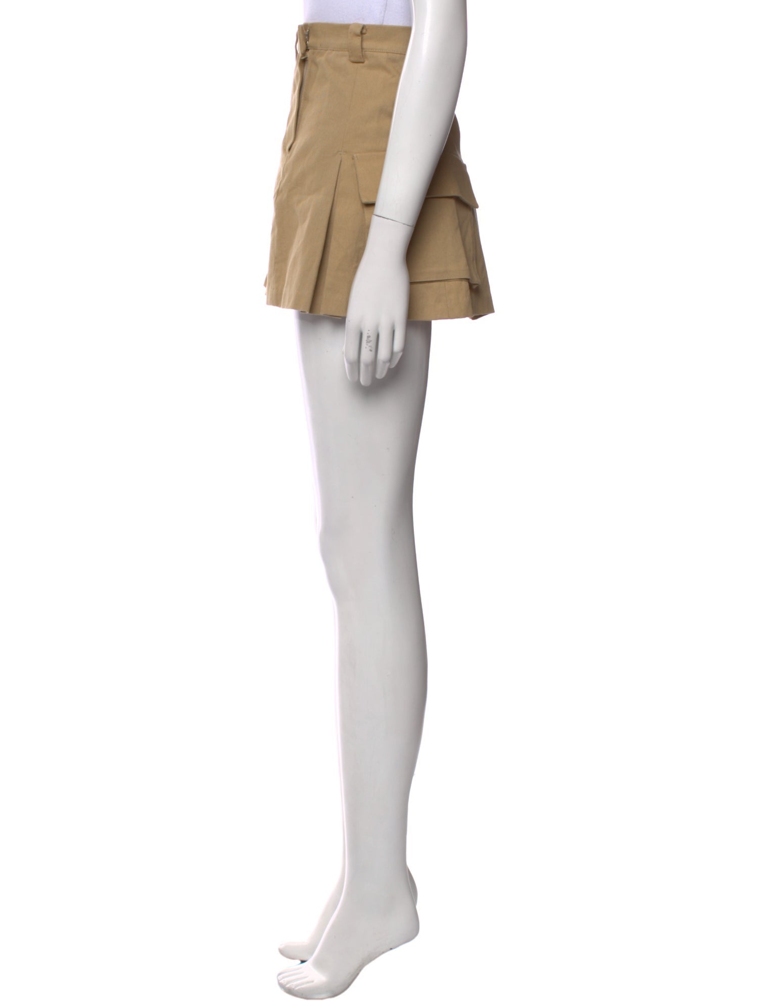 The Frankie Shop Pleated Accents Mini Skirt