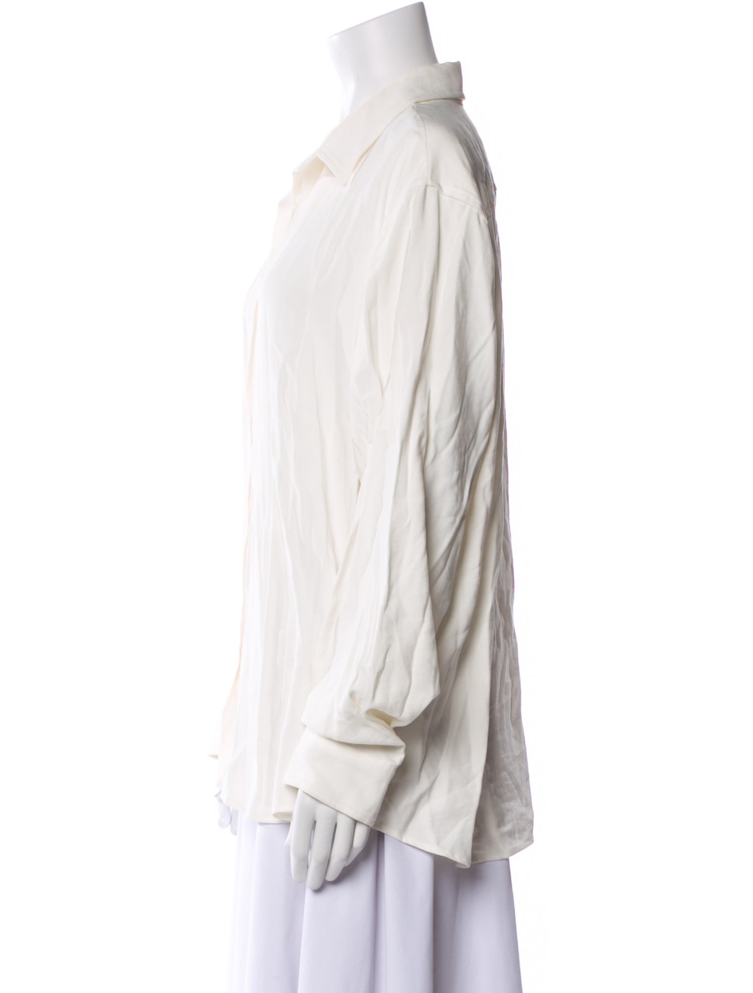 The Frankie Shop Long Sleeve Button-Up Top