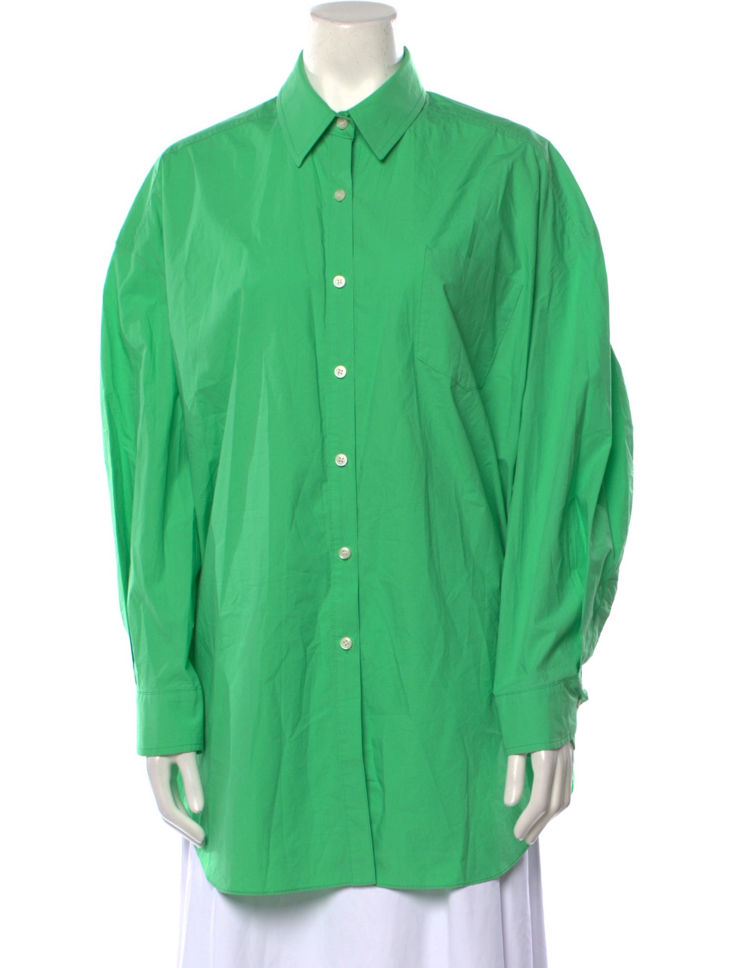 The Frankie Shop Long Sleeve Button-Up Top