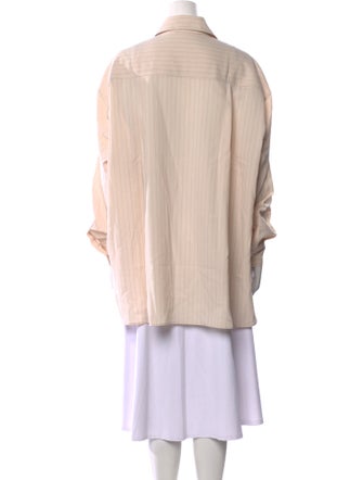 The Frankie Shop Long Sleeve Button-Up Top