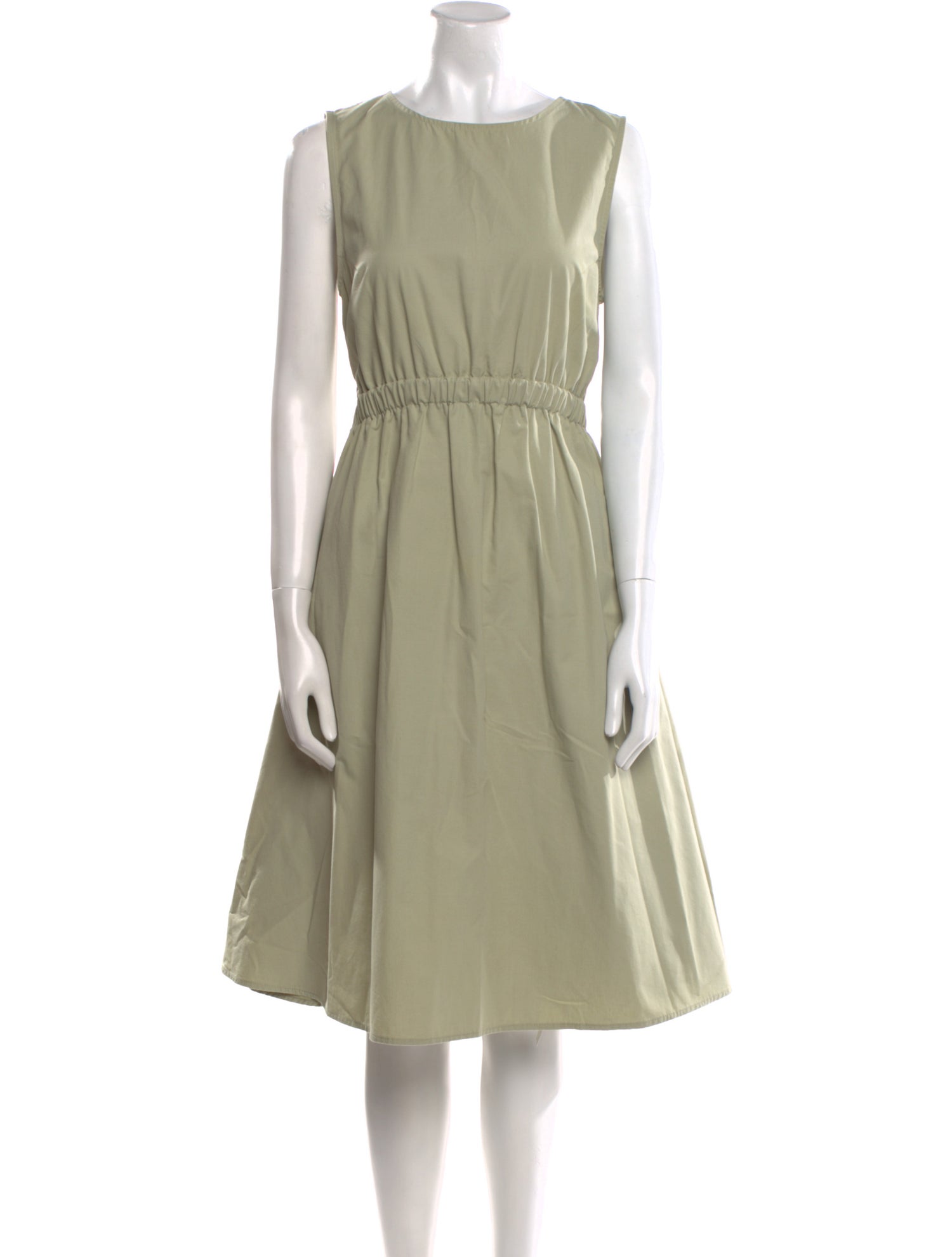 The Frankie Shop Bateau Neckline Midi Length Dress