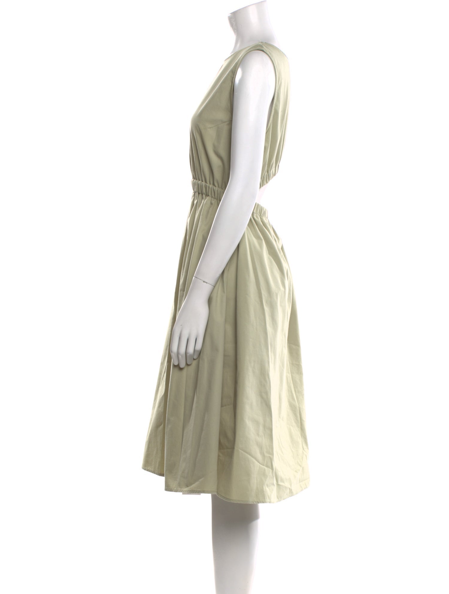 The Frankie Shop Bateau Neckline Midi Length Dress