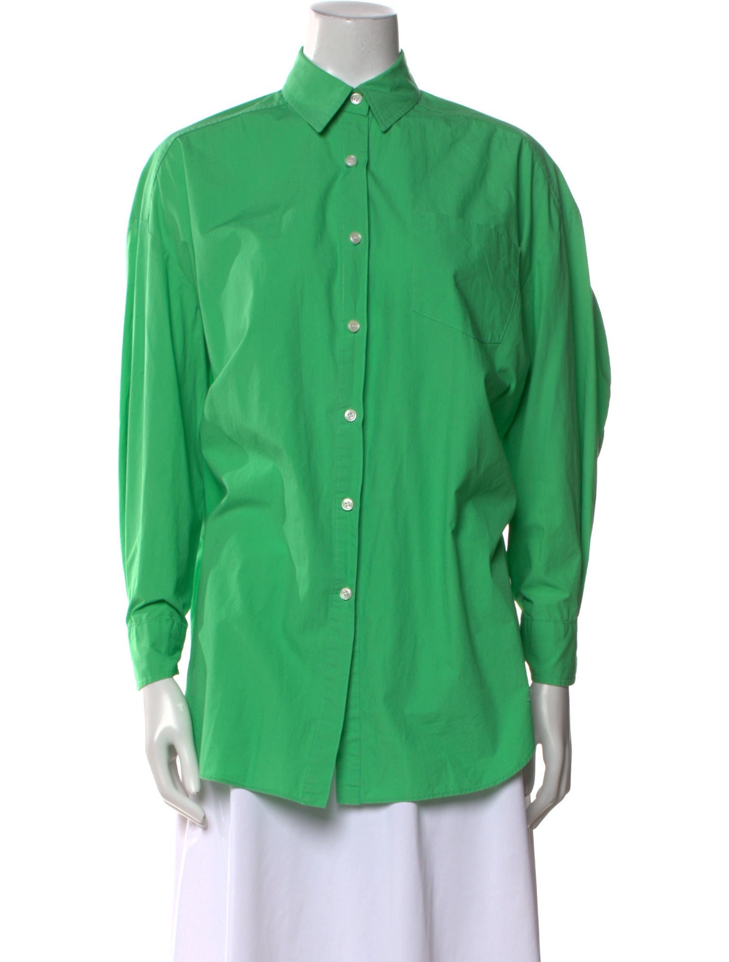 The Frankie Shop Long Sleeve Button-Up Top